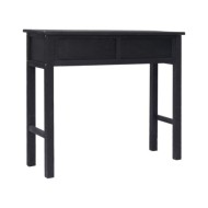 Table console Noir 90 x 30 x 77 cm Bois