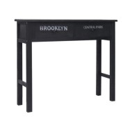 Table console Noir 90 x 30 x 77 cm Bois