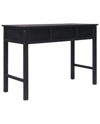 Table console Noir 110x45x76 cm Bois