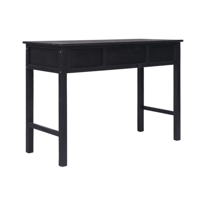 Table console Noir 110x45x76 cm Bois