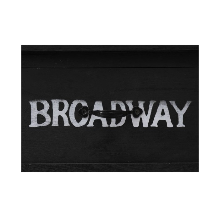 Table console Noir 110x45x76 cm Bois