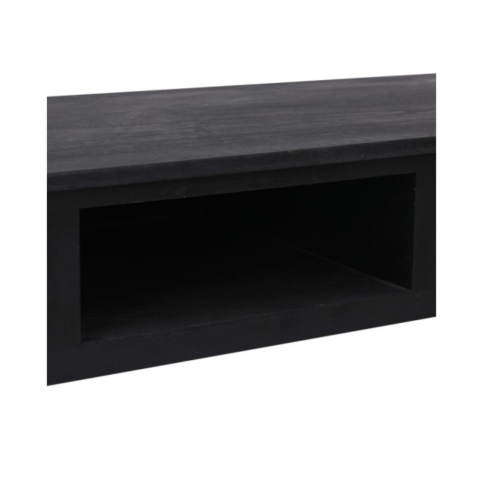 Table console Noir 110x45x76 cm Bois