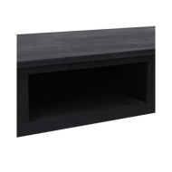 Table console Noir 110x45x76 cm Bois