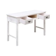 Table console Blanc antique 110 x 45 x 76 cm Bois