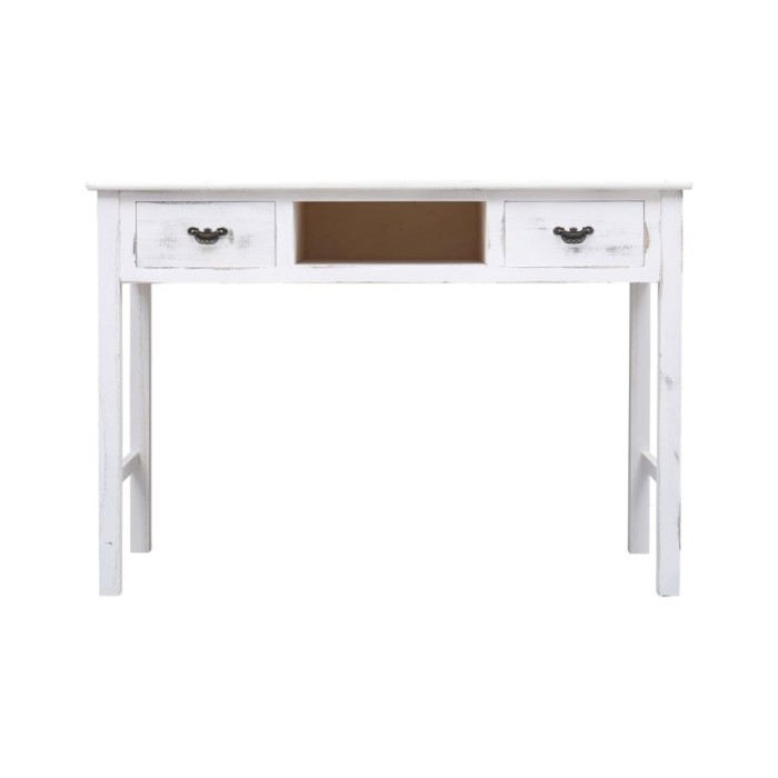 Table console Blanc antique 110 x 45 x 76 cm Bois
