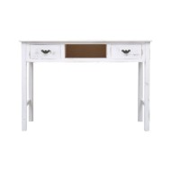 Table console Blanc antique 110 x 45 x 76 cm Bois