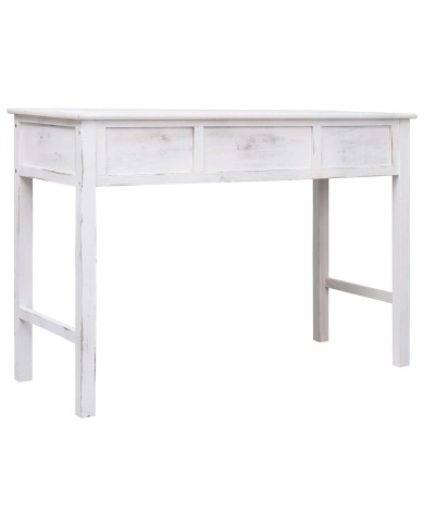 Table console Blanc antique 110 x 45 x 76 cm Bois