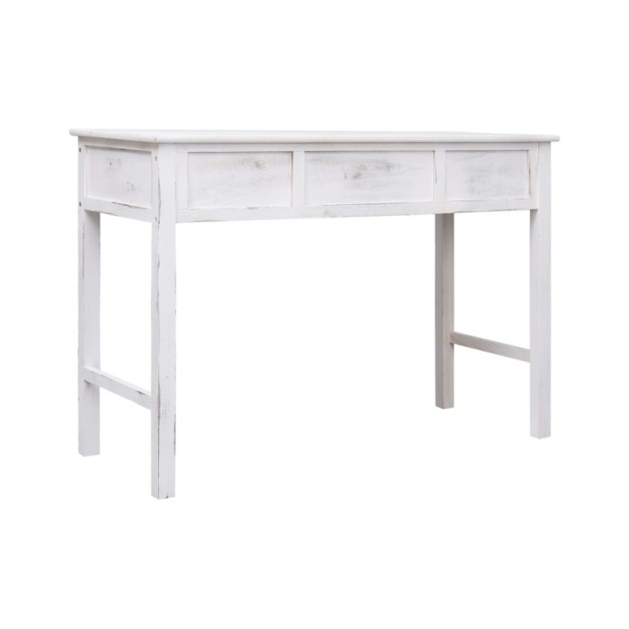 Table console Blanc antique 110 x 45 x 76 cm Bois