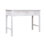 Table console Blanc antique 110 x 45 x 76 cm Bois