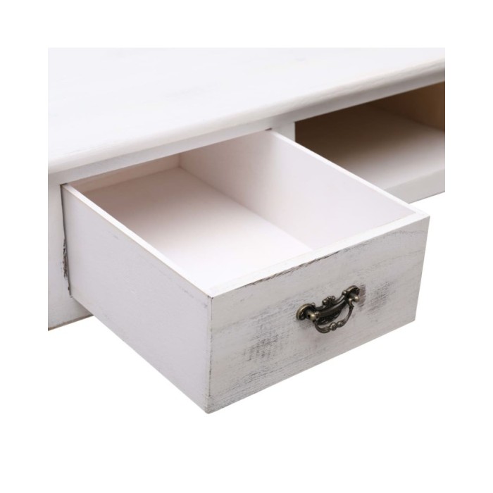 Table console Blanc antique 110 x 45 x 76 cm Bois