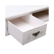 Table console Blanc antique 110 x 45 x 76 cm Bois