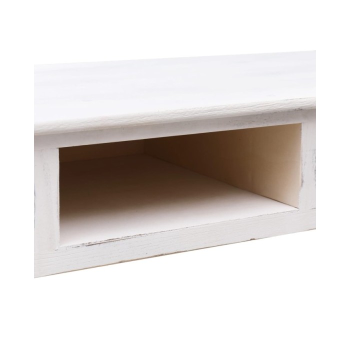 Table console Blanc antique 110 x 45 x 76 cm Bois