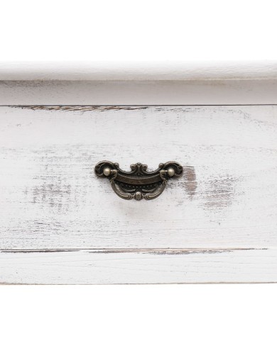 Table console Blanc antique 110 x 45 x 76 cm Bois