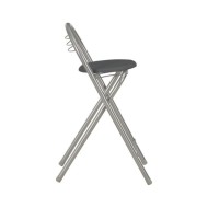 Ensemble de bar avec étagères 3 pcs Bois et acier Noir