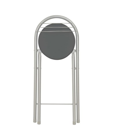 Ensemble de bar avec étagères 3 pcs Bois et acier Noir