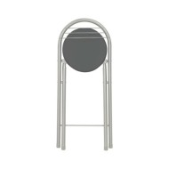 Ensemble de bar avec étagères 3 pcs Bois et acier Noir