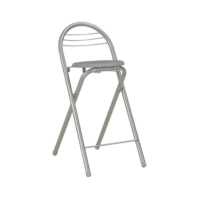 Ensemble de bar avec étagères 3 pcs Bois et acier Gris