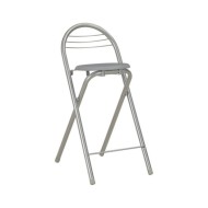 Ensemble de bar avec étagères 3 pcs Bois et acier Gris