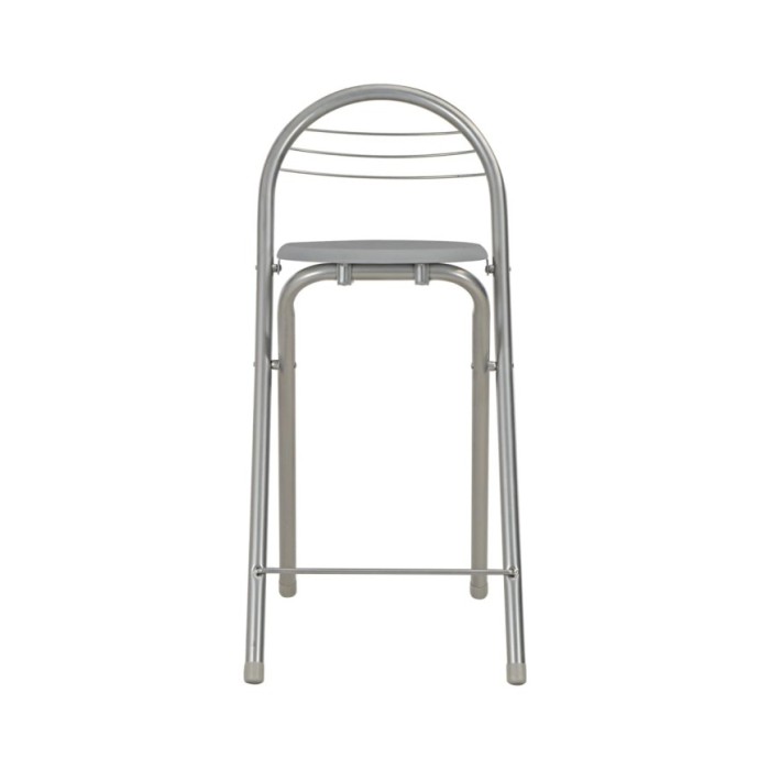 Ensemble de bar avec étagères 3 pcs Bois et acier Gris