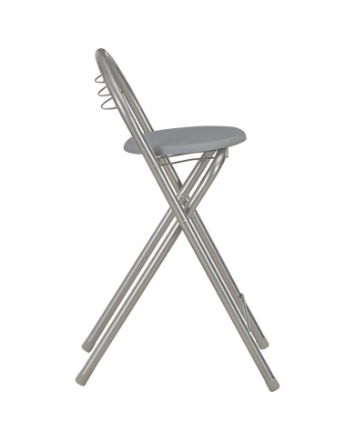Ensemble de bar avec étagères 3 pcs Bois et acier Gris