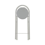 Ensemble de bar avec étagères 3 pcs Bois et acier Gris