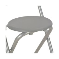 Ensemble de bar avec étagères 3 pcs Bois et acier Gris