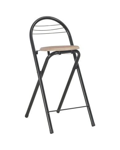 Ensemble de bar avec étagères 3 pcs Bois et acier