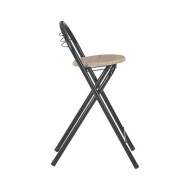 Ensemble de bar avec étagères 3 pcs Bois et acier
