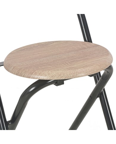 Ensemble de bar avec étagères 3 pcs Bois et acier