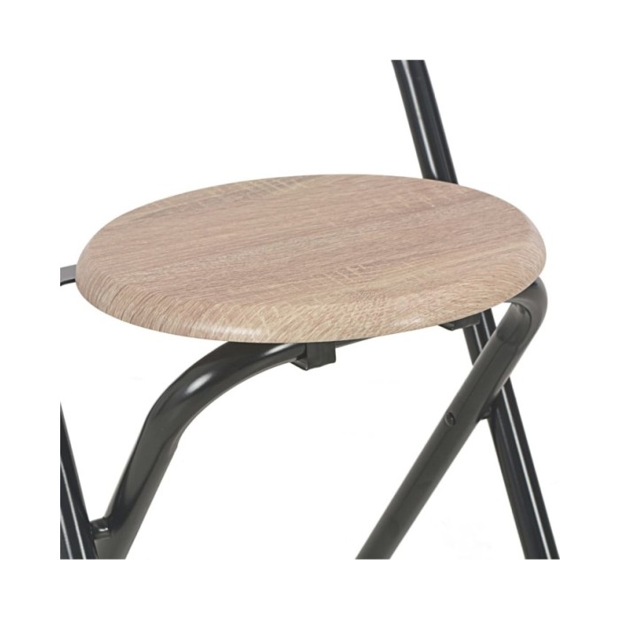 Ensemble de bar avec étagères 3 pcs Bois et acier