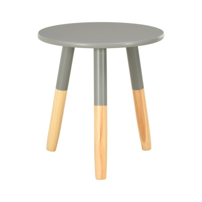Tables d'appoint 2 pcs Gris Pin massif
