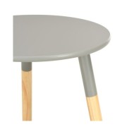 Tables d'appoint 2 pcs Gris Pin massif