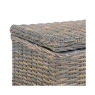 Boîte de rangement 120 cm Gris Rotin naturel kubu et manguier