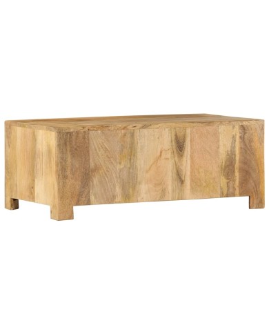 Table basse avec 4 tiroirs 90x50x35 cm Bois solide de manguier