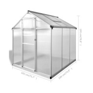 Serre Aluminium renforcé 3,46 m²