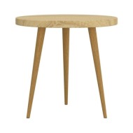 Ensemble de tables d'appoint 3 pcs Marron clair MDF et fer