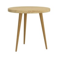 Ensemble de tables d'appoint 3 pcs Marron clair MDF et fer