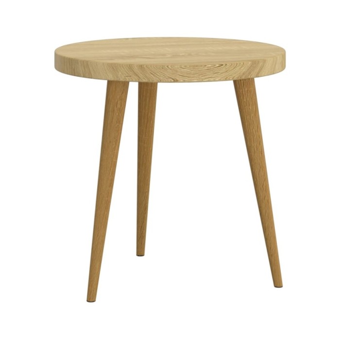 Ensemble de tables d'appoint 3 pcs Marron clair MDF et fer