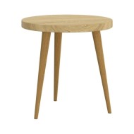 Ensemble de tables d'appoint 3 pcs Marron clair MDF et fer