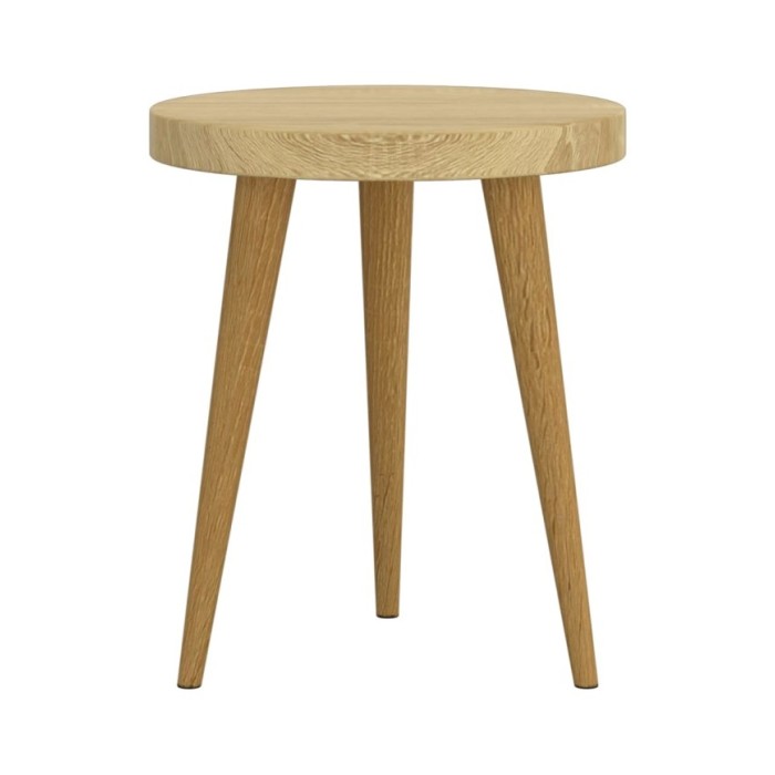 Ensemble de tables d'appoint 3 pcs Marron clair MDF et fer