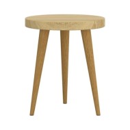 Ensemble de tables d'appoint 3 pcs Marron clair MDF et fer