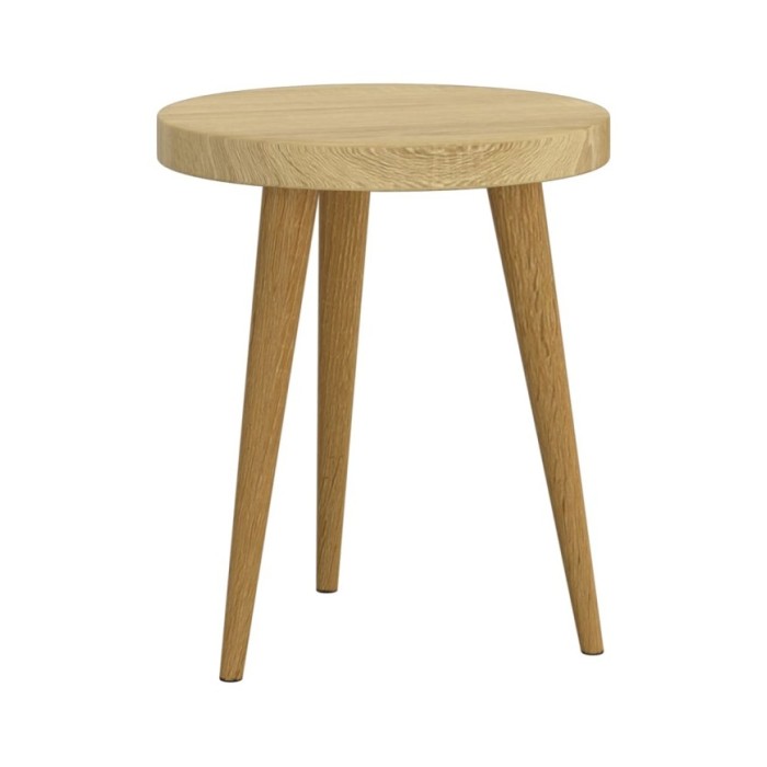 Ensemble de tables d'appoint 3 pcs Marron clair MDF et fer