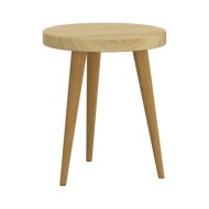 Ensemble de tables d'appoint 3 pcs Marron clair MDF et fer