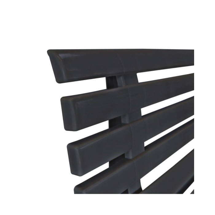 Banc de jardin 145,5 cm Plastique Anthracite