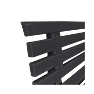 Banc de jardin 145,5 cm Plastique Anthracite