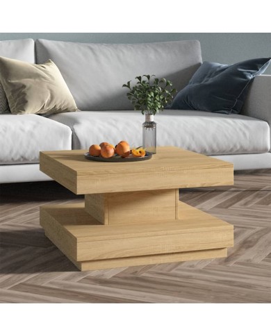 Table basse Marron clair 60x60x35 cm MDF