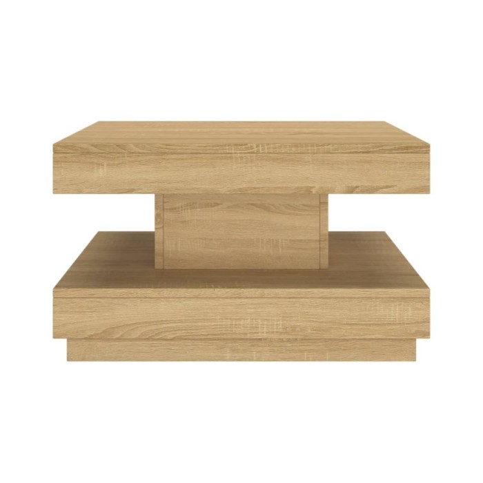 Table basse Marron clair 60x60x35 cm MDF