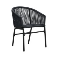 Banc de jardin 145,5 cm Plastique Anthracite