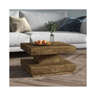 Table basse Marron foncé 60x60x35 cm MDF