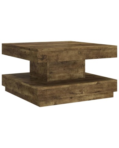 Table basse Marron foncé 60x60x35 cm MDF
